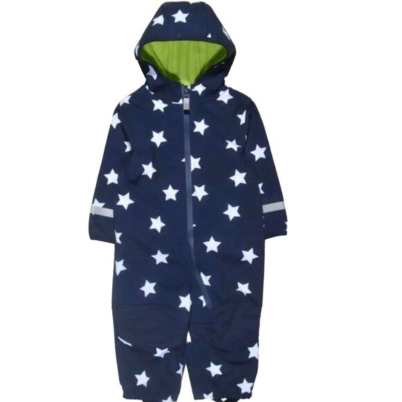 New Topolino Blue with Stars 18 month rain snowsuit - Picture 1 of 5